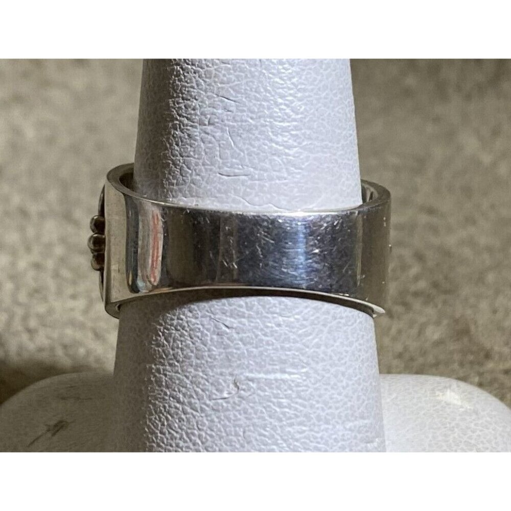 Sterling Silver & Charoite Oval Hi-Dome Stone Ring By Sajen Jewelry Bali Sz. 9 1 - Picture 9 of 10